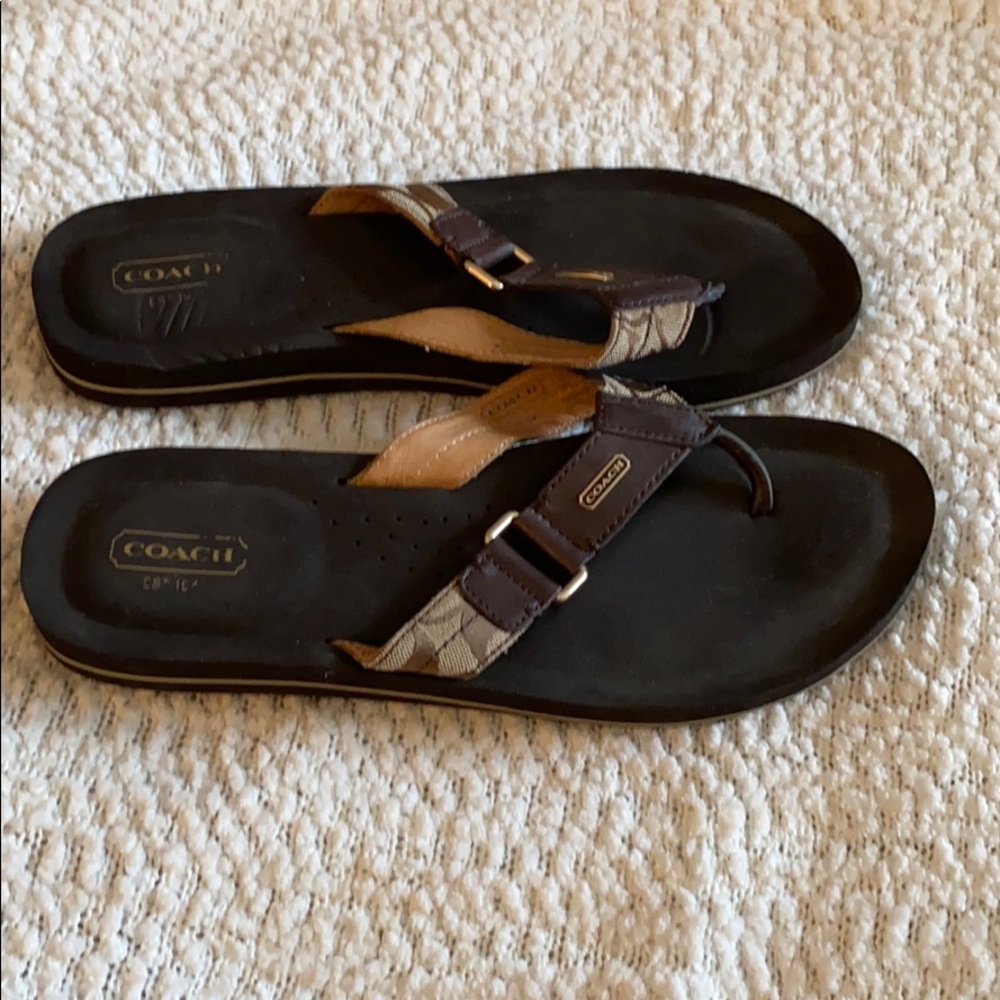 Coach Jada Flip Flop Sandals with buckle Size 10B